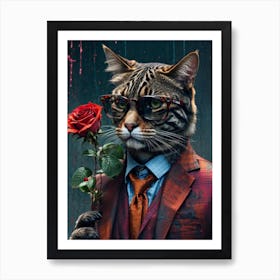 The brutal cat 3 Art Print