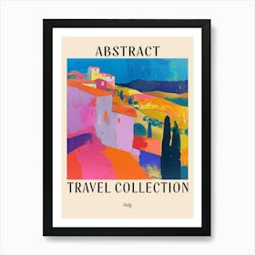 Abstract Travel Collection Poster Italy 2 Art Print