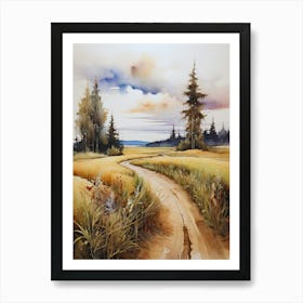 Road In The Countryside Art Print