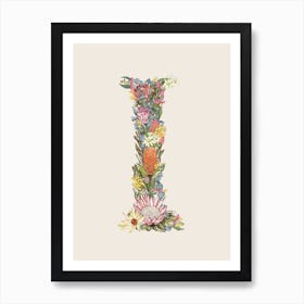 I Oat Alphabet Letter Art Print