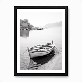 Cefalù, Italy, Black And White Photography 2 Art Print