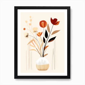 Abstract Floral Painting 1 Art Print