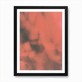 Red Abstract Color Art Print