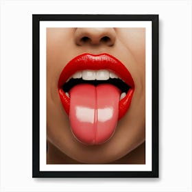 Woman'S Tongue Art Print