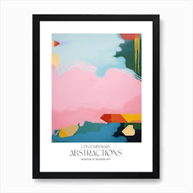 Pink Pop Painting Abstract 1 Exhibition Poster Art Print