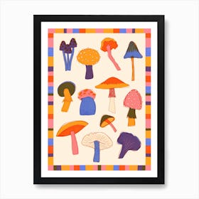 Mushrooms Art Print