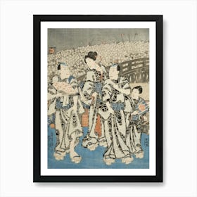 Summer Celebration In Edo By Utagawa Kunisada Art Print