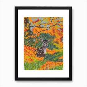 Oh Deer Autumn Art Print