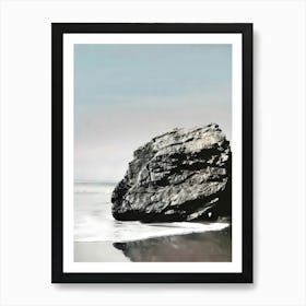 Rock On The Beach 1 Art Print