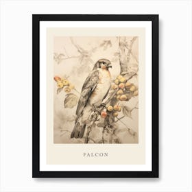 Beatrix Potter Inspired  Animal Watercolour Falcon 1 Art Print