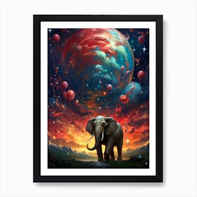 Elephant In The Sky Art Print