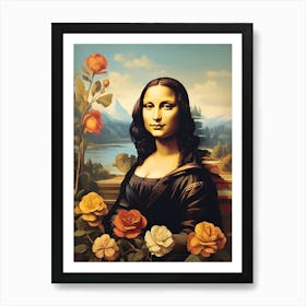 Mona Lisa Style 1 Art Print