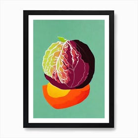 Lettuce Bold Graphic vegetable Art Print