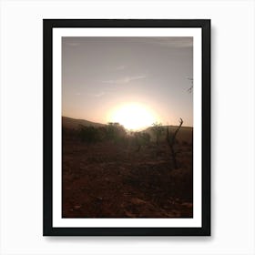 Sunset In The Desert 1 Art Print