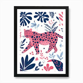 Leopard In The Jungle 30 Art Print