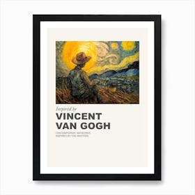 Museum Poster Inspired By Vincent Van Gogh 2 Art Print