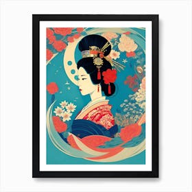 Geisha 108 Art Print