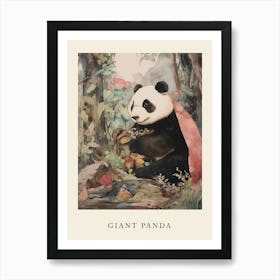 Beatrix Potter Inspired  Animal Watercolour Giant Panda 4 Art Print