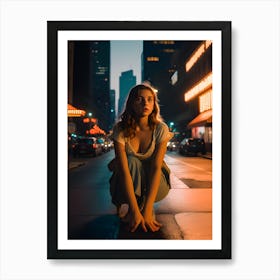 Model Portrait Of A Young Woman ~ Reimagined 7 Art Print