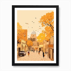 Baghdad In Autumn Fall Travel Art 1 Art Print