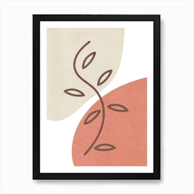 Big Leaf In Abstract Art Print