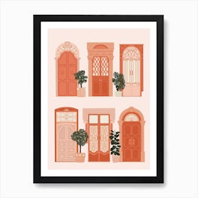 Spanish Doors Print Art Print