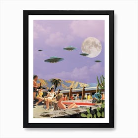 Desert Tranquility Resort Art Print