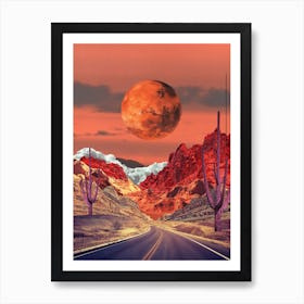 Towards Mars Art Print