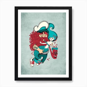 Sailor Mermaid Art Print