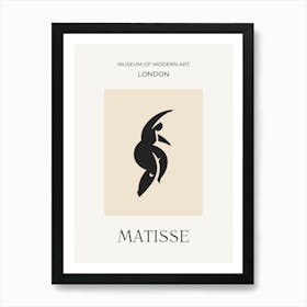 Matisse Woman Silhouette Art Print