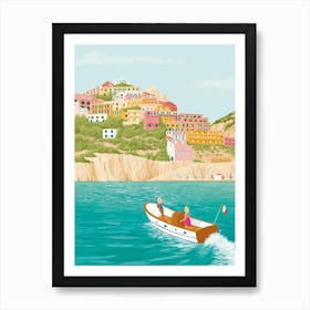 Amalfi Coast Illustration Art Print