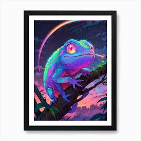 Rainbow Chamelon 3 Art Print