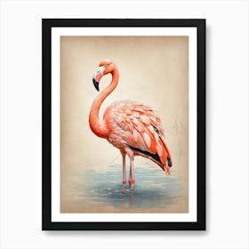 Flamingo Canvas Print 1 Art Print