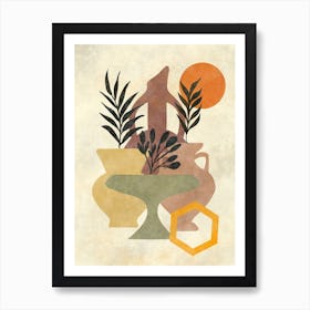 Vases And Plants 14 Art Print
