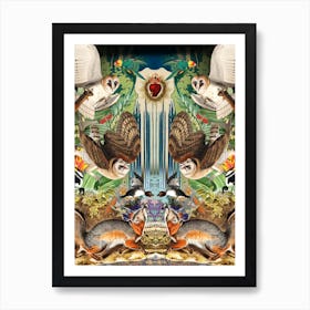 Owls In The Forest Art Print