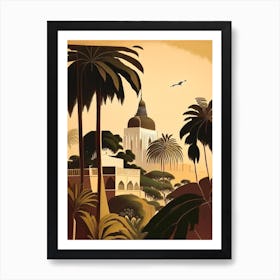 Mombasa Kenya Rousseau Inspired Tropical Destination Art Print