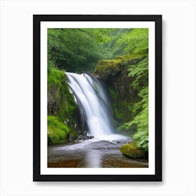 Torc Waterfall, Ireland Realistic Photograph (1) Art Print