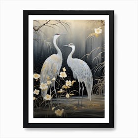 Asian Cranes 2 Poster