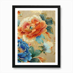 Chinese Flower Painting 5 Art Print