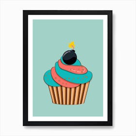 Cupcake Bomb Art Print