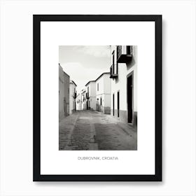 Poster Of Granada, Spain, Photography In Black And White 2 Art Print