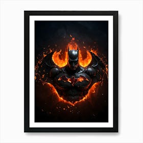 Batman Arkham Logo Art Print