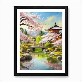 Asian Garden Art Print