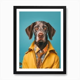 A German Shorthaired Pointer Dog 5 Art Print