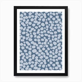 Grey Minimalist Marks Art Print