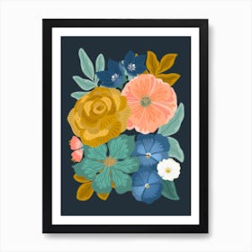 Bouquet Of Flowers Art Print