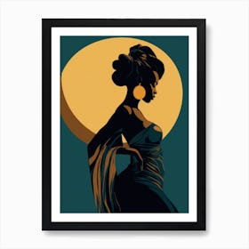 Afro-American Woman 10 Art Print