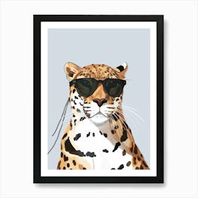 Leopard In Sunglasses 2 Art Print