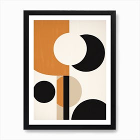 Ethereal Echo; Mid Century Sands In Beige Art Print