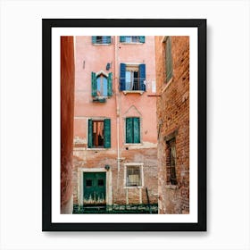 Windows Line Venice, Italy Art Print